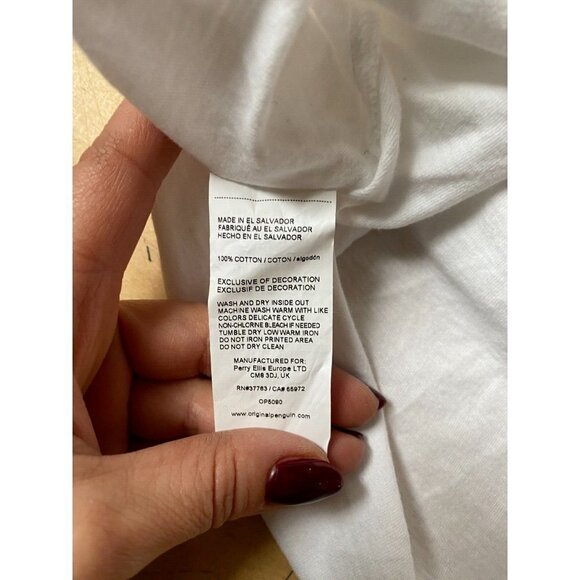 Original Penguin Pride BNWOT Men white TShirt  LGBTQ - Picture 8 of 8